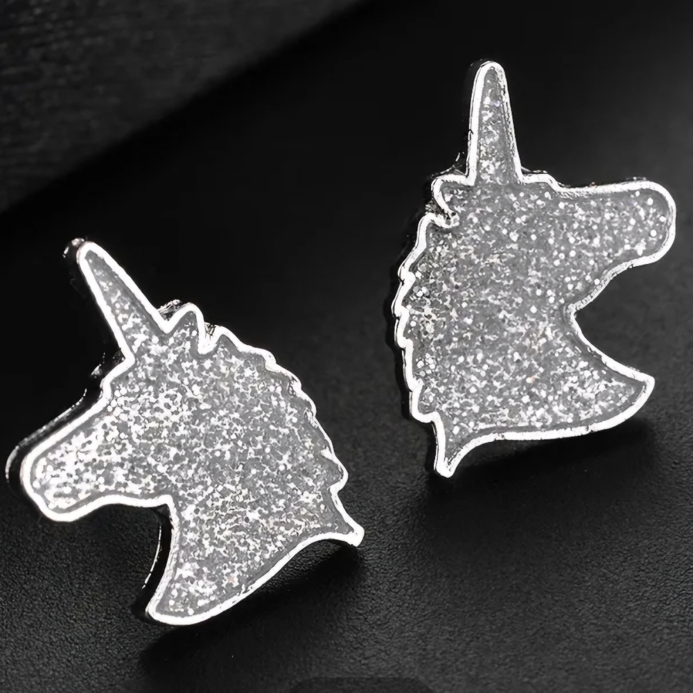 Sparkly Unicorn Earrings for Kids & Adults - Picture 6 of 7